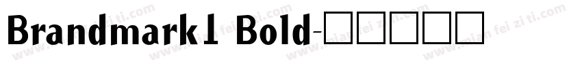 Brandmark1 Bold字体转换
